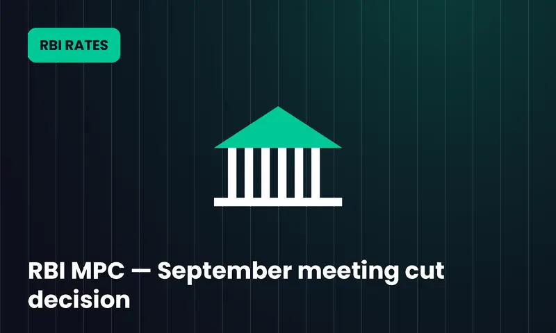 RBI MPC — September meeting cut decision