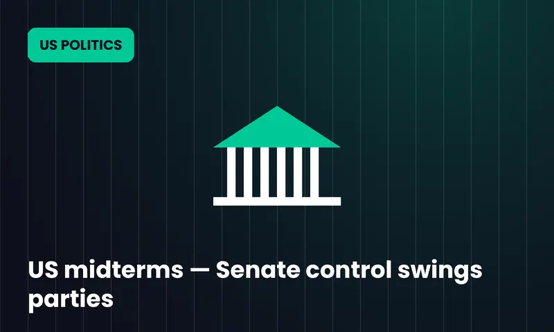 US midterms — Senate control swings parties